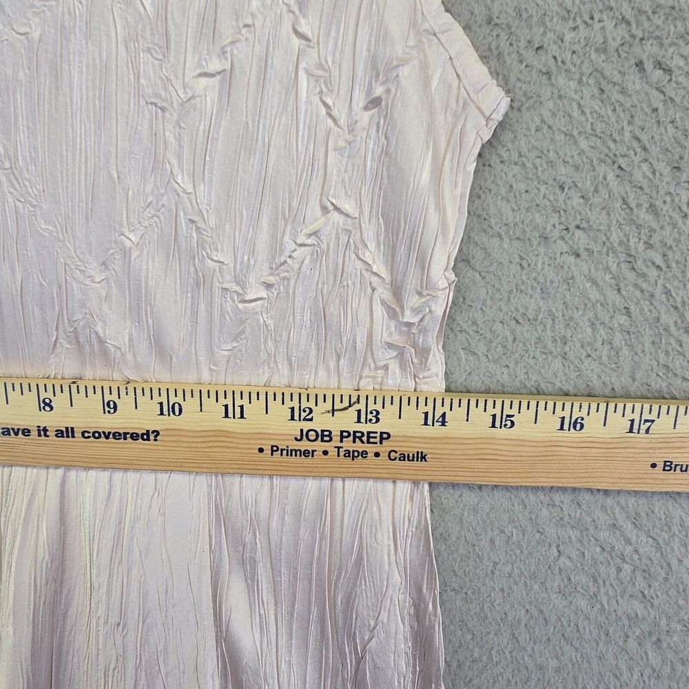 Vintage Komarov Maxi Dress‎ Womens L Jeweled Neckline Charmeuse Asymmetric Flowy - Picture 10 of 16